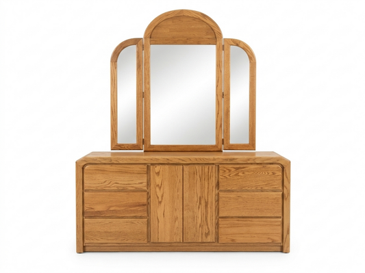 86014 - Arbek Wood Dresser w/Mirror 71x17x32-81