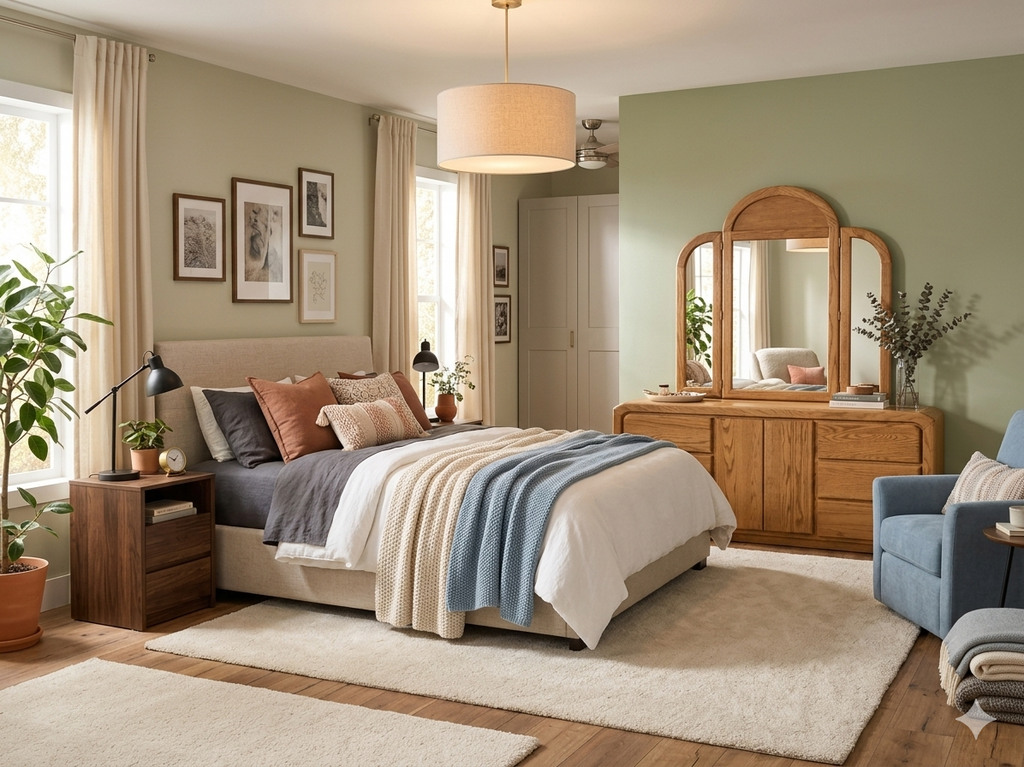 86014 - Arbek Wood Dresser w/Mirror 71x17x32-81