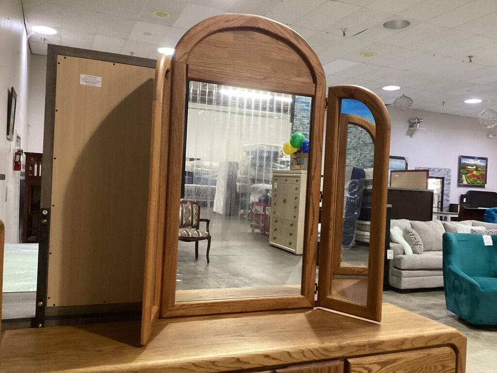 86014 - Arbek Wood Dresser w/Mirror 71x17x32-81