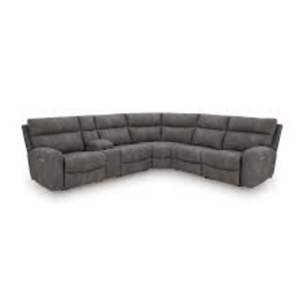 85984 - Ashley Next-Gen Durapella Slate 6pc Sectional 109x118x41