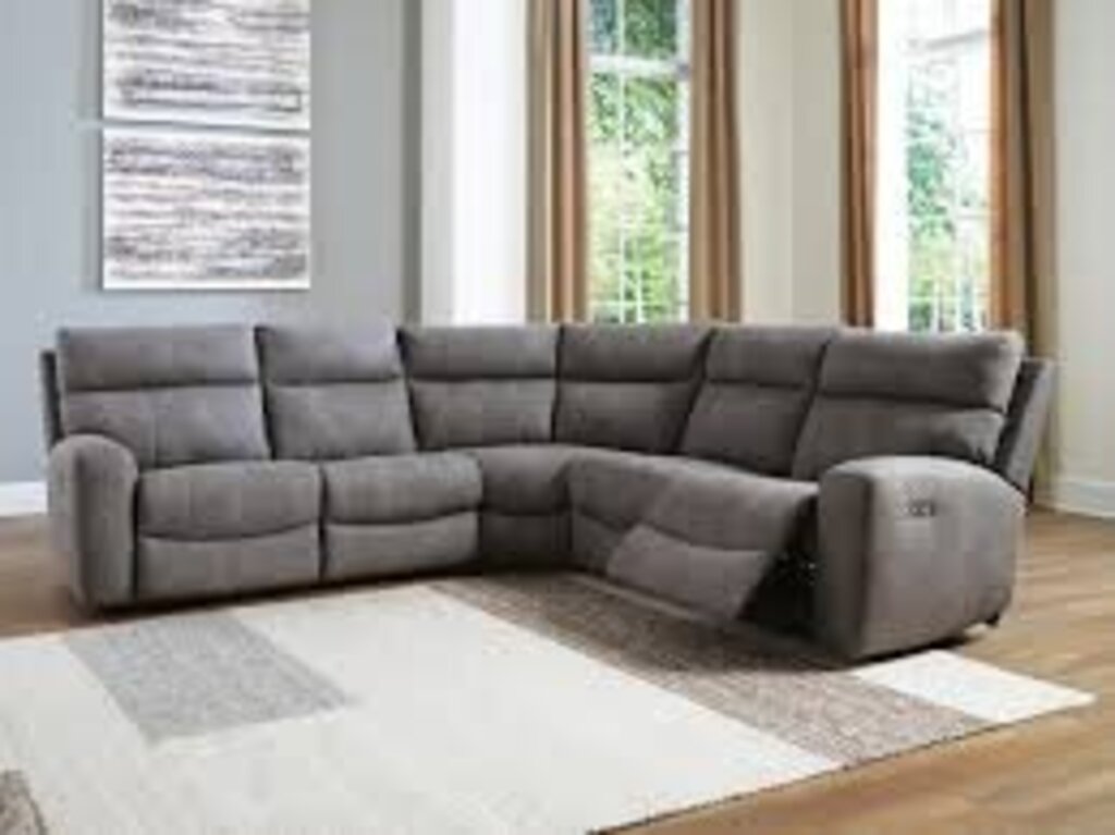 85984 - Ashley Next-Gen Durapella Slate 6pc Sectional 109x118x41