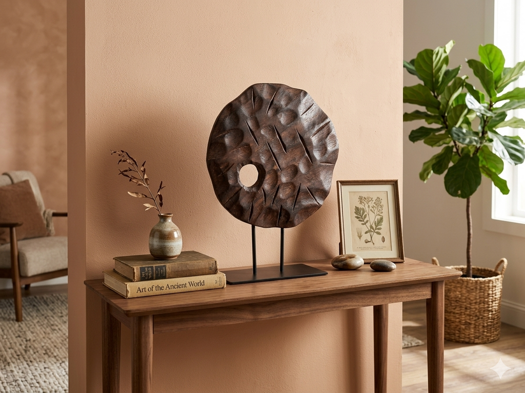 85977 - Ashley Dashburn Sculpture Brown/Black 14x4x12