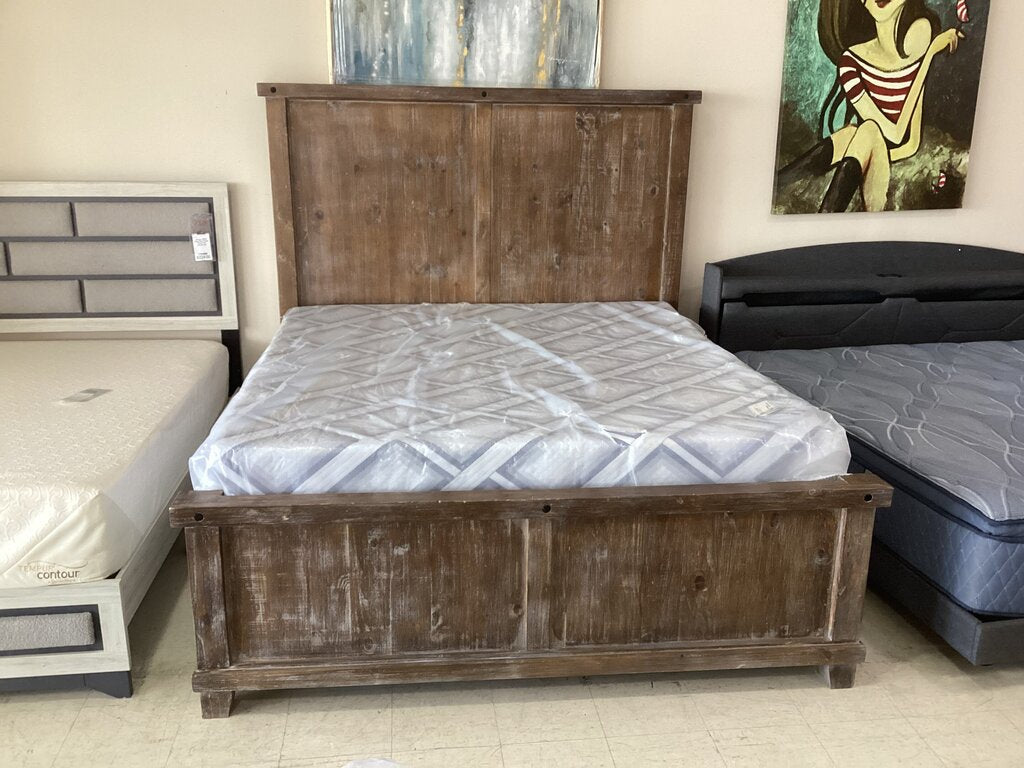 85988 - Rustic King Bed Frame 81x87x72