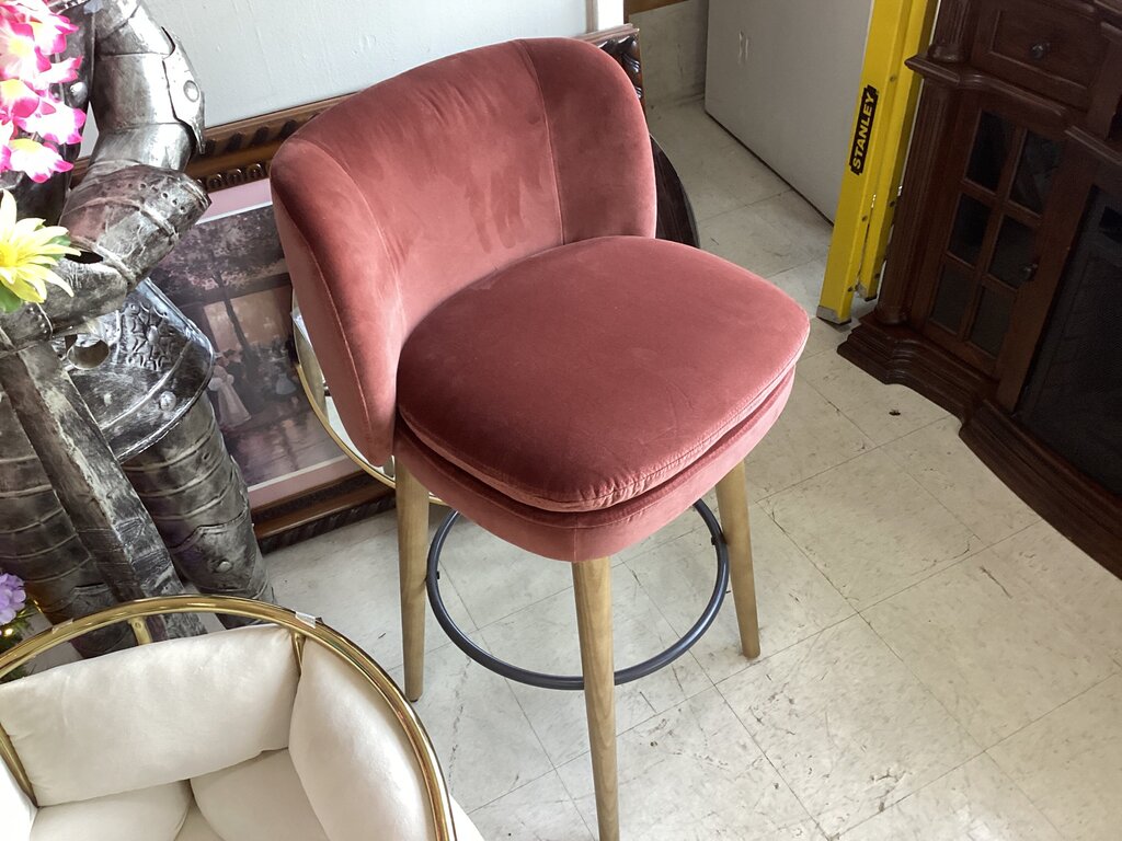 85939 - Boulevard Rust Swivel Bar Chair 20x22x30/40