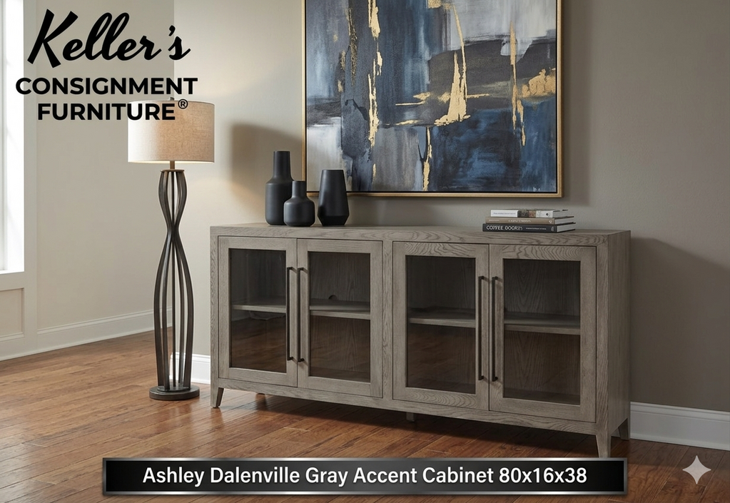 85885 - Ashley Dalenville Gray Accent Cabinet 80x16x38