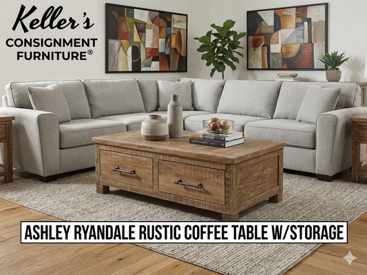 85920 - Ashley Ryandale Brown Cocktail Table w/Storage 52x28x15