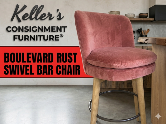 85939 - Boulevard Rust Swivel Bar Chair 20x22x30/40