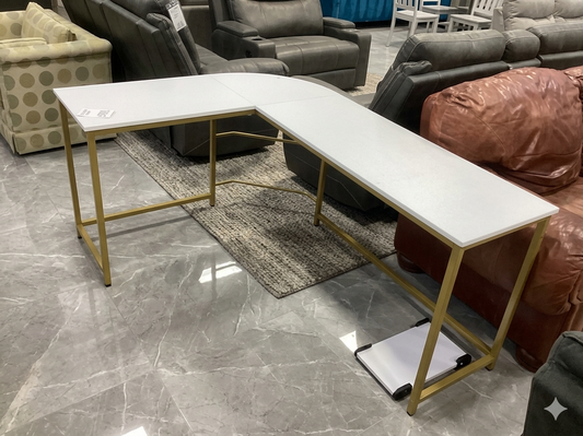 86020 L-Shaped Metal Base Computer Desk 66x48x29