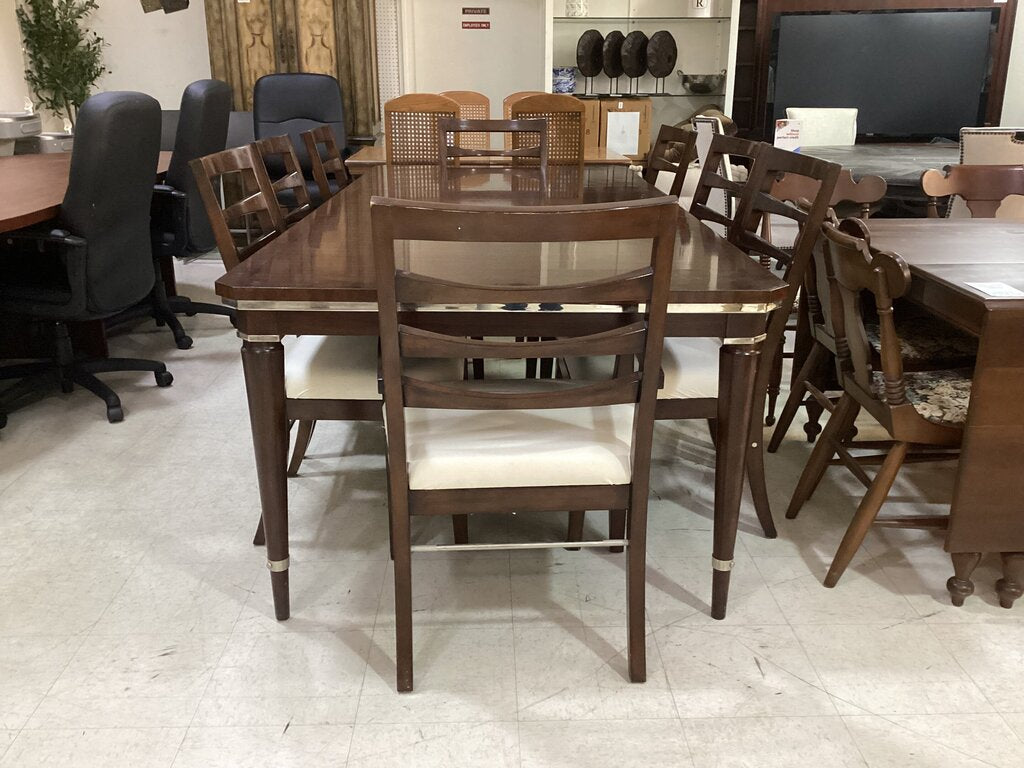 85986 - Henredon 9pc Dining 44x76-100x30