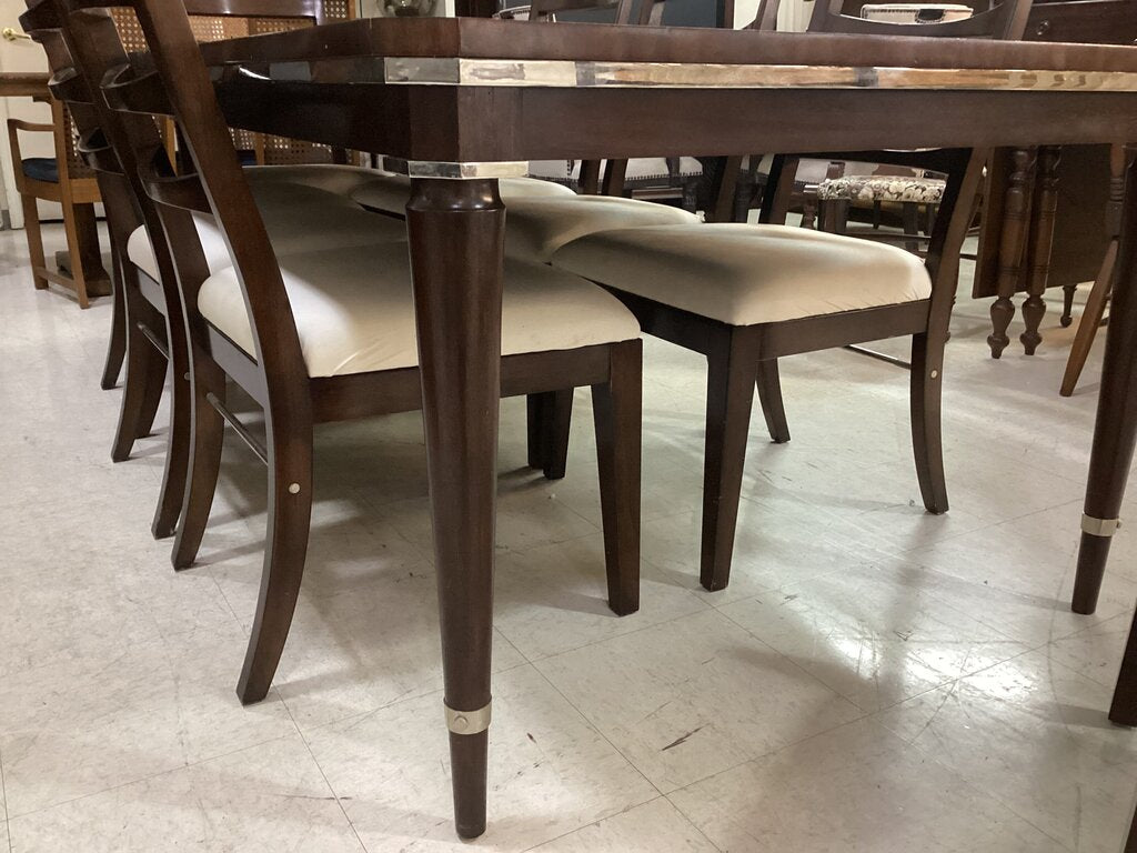 85986 - Henredon 9pc Dining 44x76-100x30