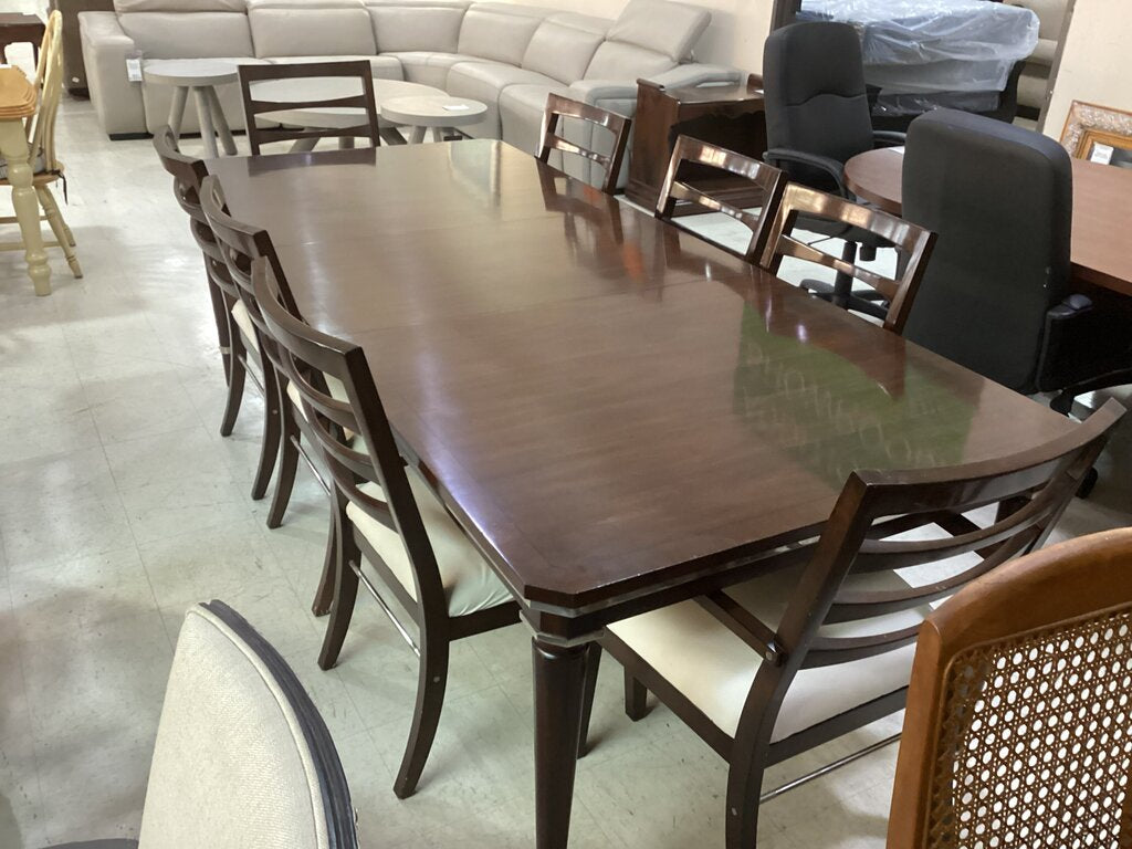 85986 - Henredon 9pc Dining 44x76-100x30