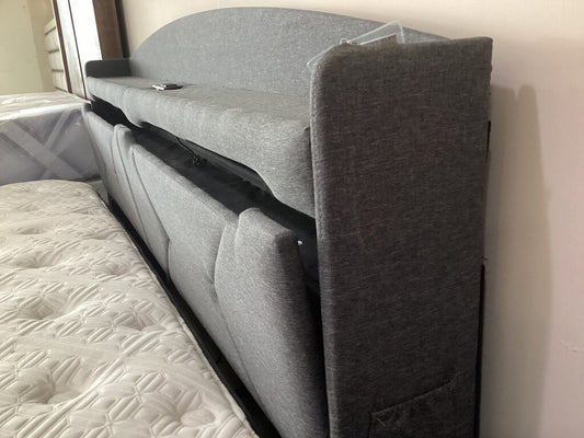 85989 Upholstered Platform King Bed Frame77x85x44