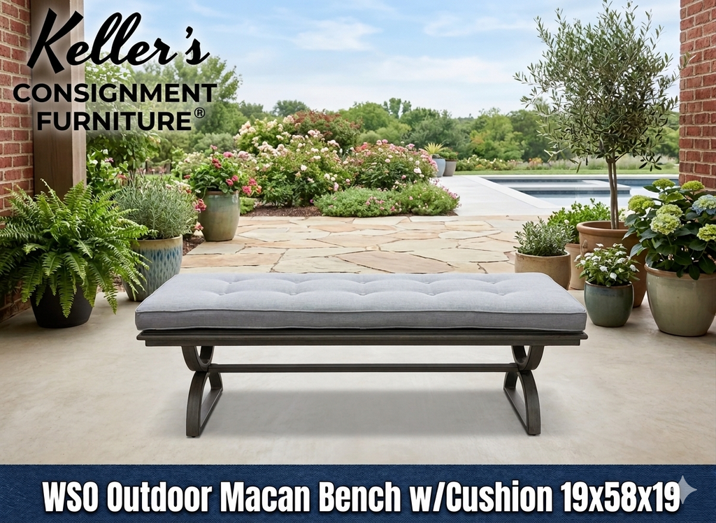 85969 - WSO Outdoor Macan Bench w/Cushion 19x58x19