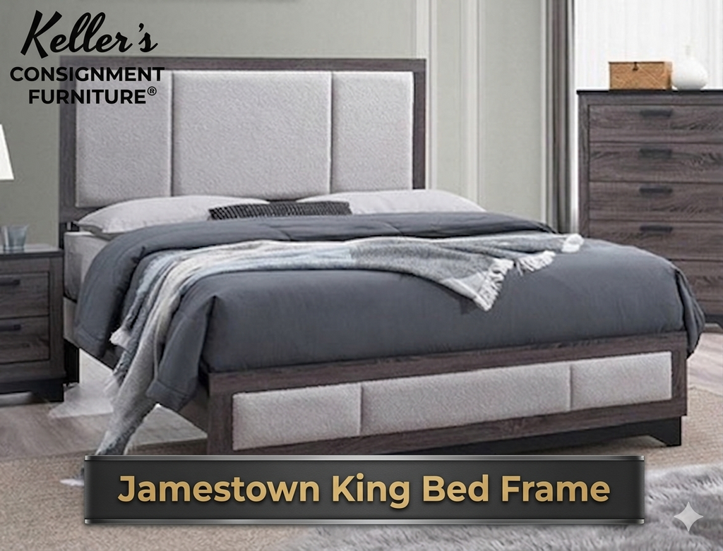 Jamestown NEW King Platform Bed Frame (142401-43)