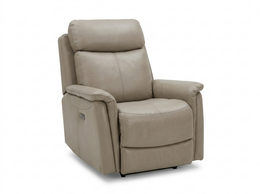 86049 - Jason Furniture Tan Swivel Glider Tan Power Recliner 36x34x41