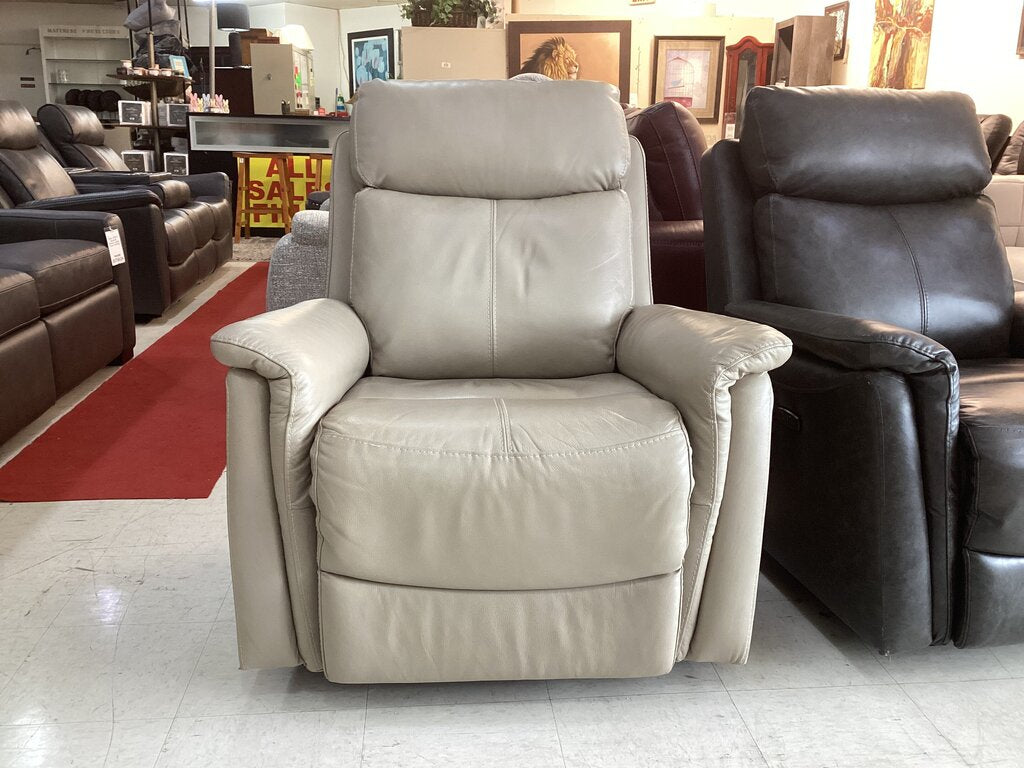 86049 - Jason Furniture Tan Swivel Glider Tan Power Recliner 36x34x41
