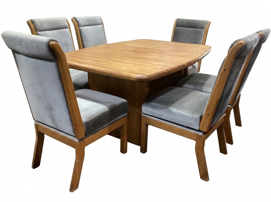 85998 - Oak 7pc Dining 42x60-84x29