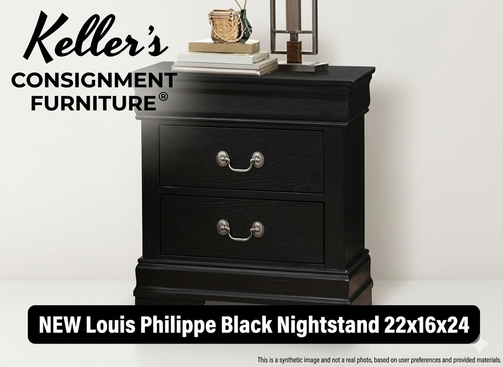 LP Black NEW Nightstand 22x16x24 (119297)
