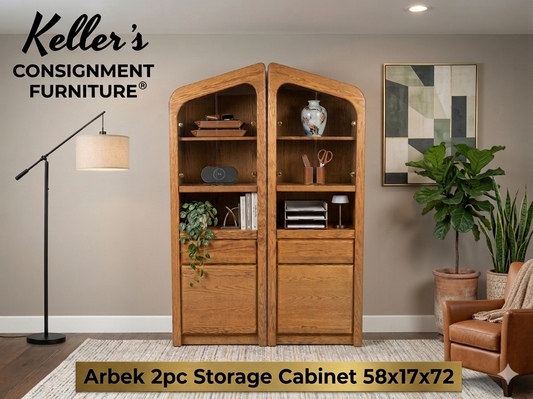 86017 - Arbek 2pc Storage Cabinet 48x17x72