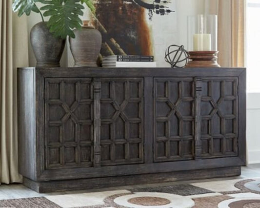 85896 - Ashley Roseworth Black Accent Cabinet 72x18x36
