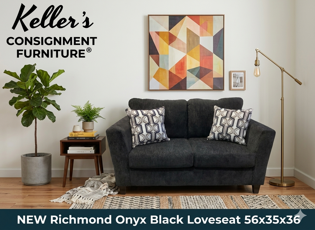Richmond Onyx NEW Loveseat 56x35x36 (3002)