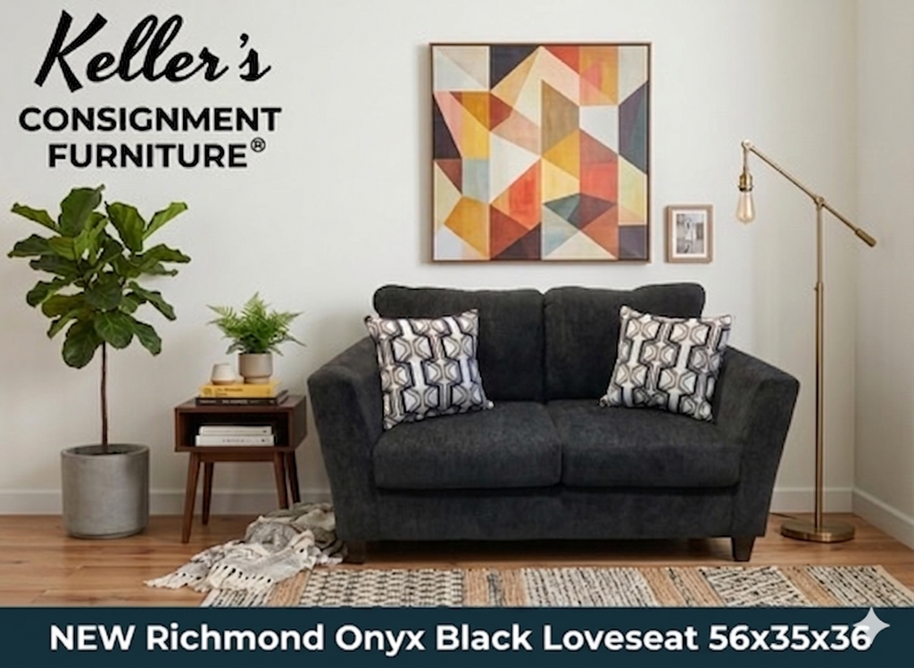 Richmond Onyx NEW Loveseat 56x35x36 (3002)