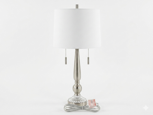 86005 Silver 27in Table Lamp