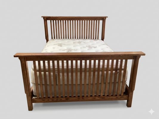 86065 Mission Style Queen Bed Frame 70x90x52