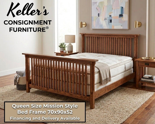 86065 - Mission Style Queen Bed Frame 70x90x52