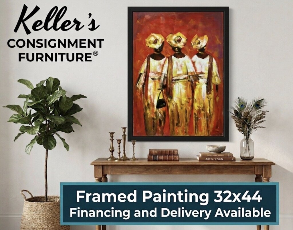 85470 (8535-1) Three Sisters Framed Painting 32x44