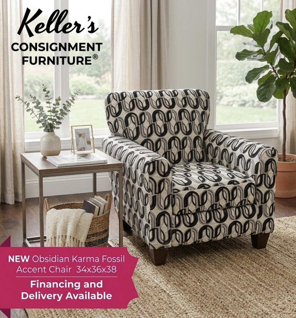 Obsidian Karma Fossil Accent Chair 34x36x38 (9001)