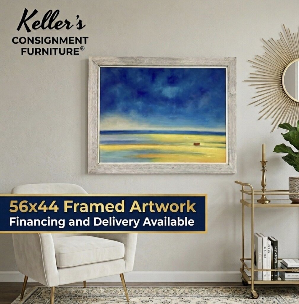 85491 (8549-7) Blue Sky Framed Painting 56x44