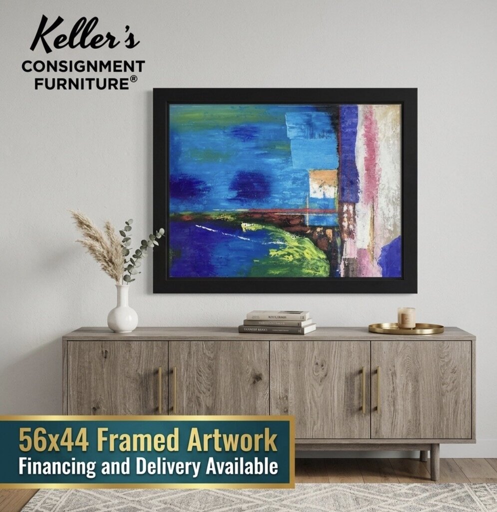 85492 (8549-8) Into the Blue Framed Painting 44x56