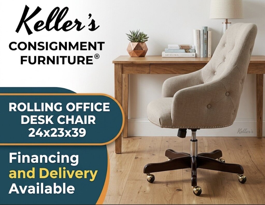77145 (7996-2) Rolling Office Desk Chair 24x23x39