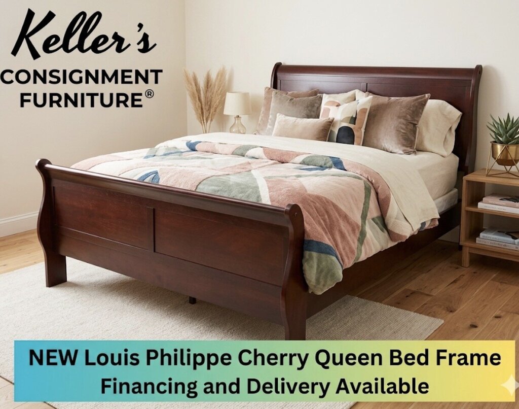 LP Cherry NEW Queen Bed Frame (G-119431)