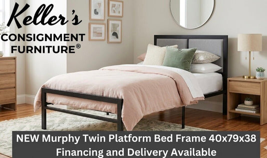 Murphy NEW Twin Platform Bed Frame 40x79x38 (215210)