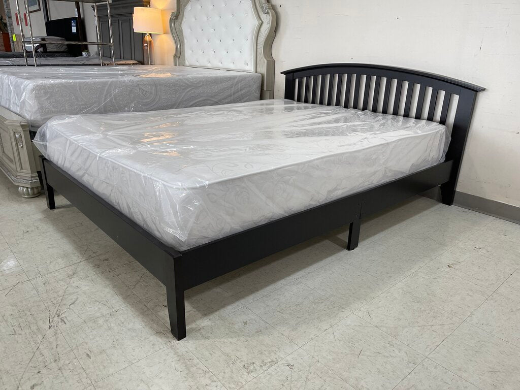 Metro Merlot NEW Queen Platform Bed Frame 67x84x35 (FD003Q)