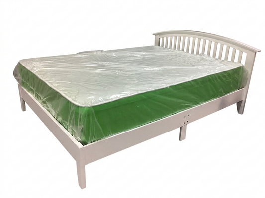 Metro White NEW Queen Platform Bed Frame 67x84x35 (DF003Q-W)