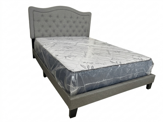 Light Gray NEW Queen Platform Bed Frame 66x86x50 (CFS9447-AQ)
