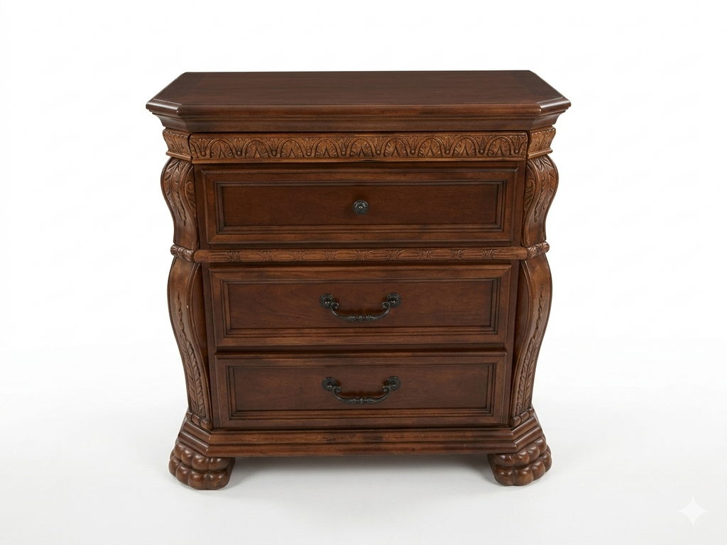 86010 - Emilie 3 Drawer Nightstand 32x19x33