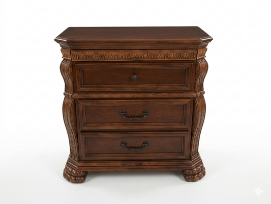 86010 - Emilie 3 Drawer Nightstand 32x19x33