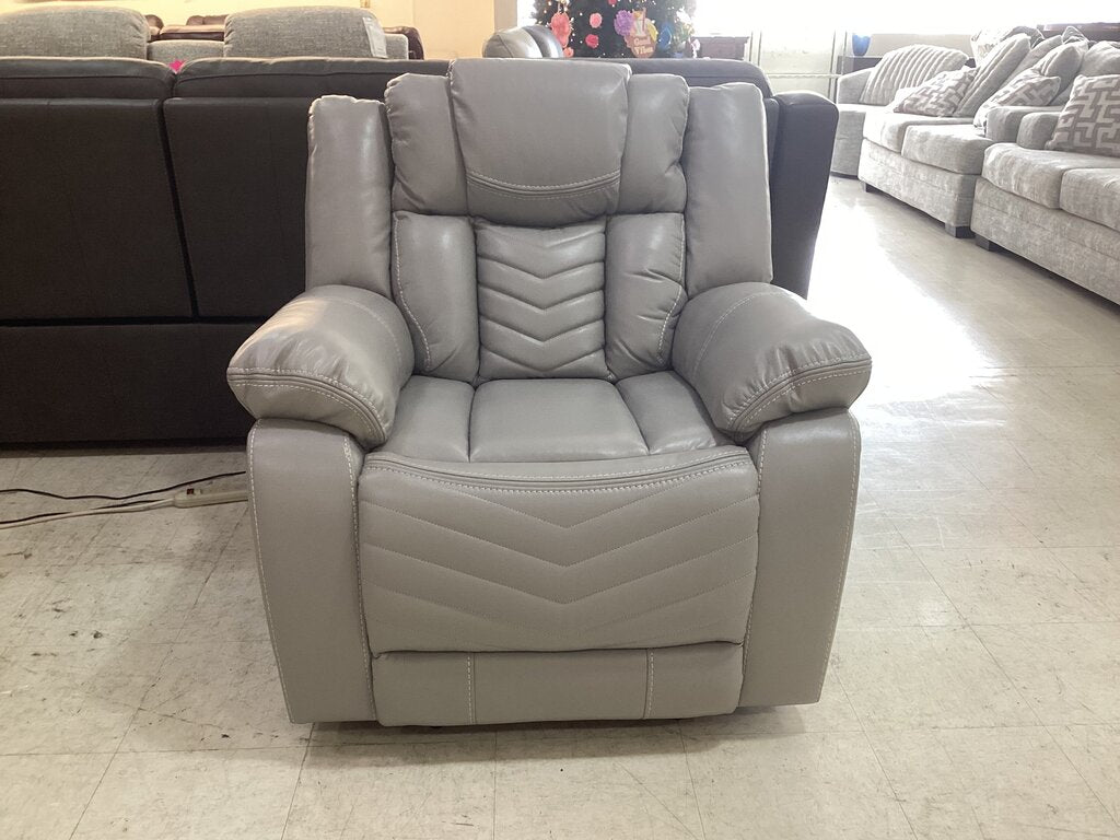 Navigator Gray NEW Glider Recliner 38x33x40 (653022)
