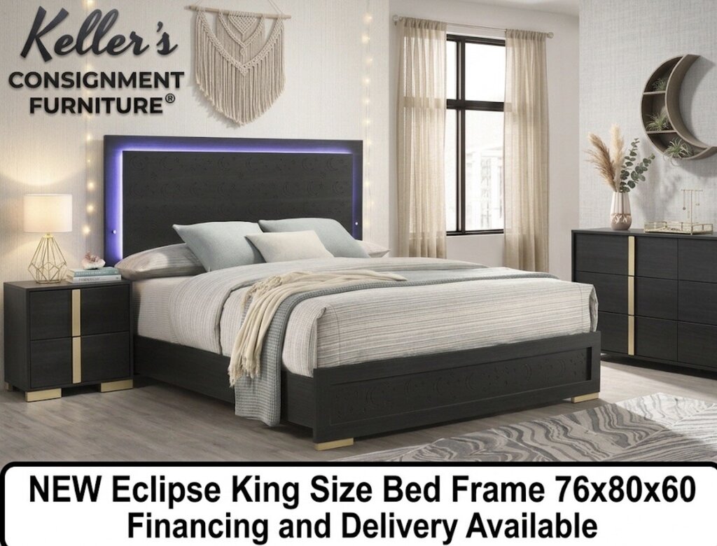 Eclipse NEW King LED Bed Frame 76x80x60 (118241-43)