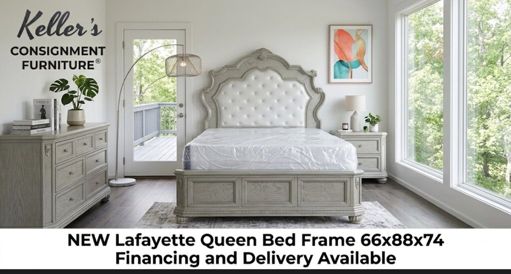 Lafayette NEW Queen Bed Frame 66x88x74 (129131-32-33)