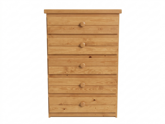 85999 Wood 5 Drawer Chest 32x17x46