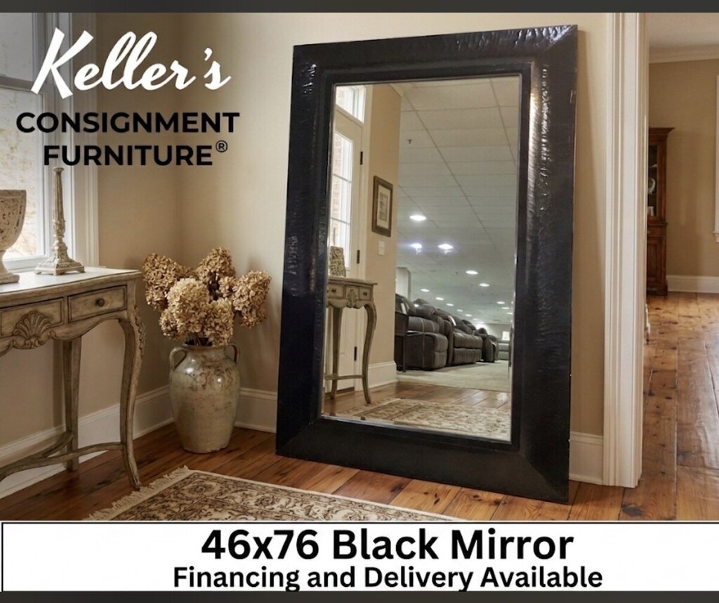 80912 (8524-15) Black Wall Mirror 46x3x76