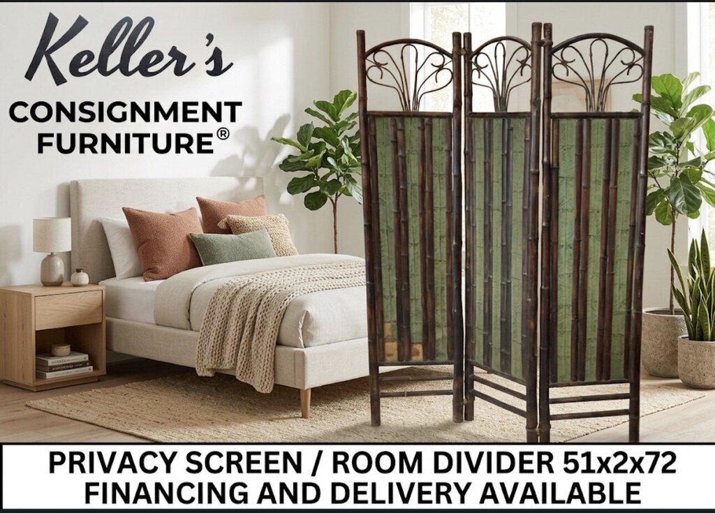83695 - Three Panel Privacy Screen 51x2x72