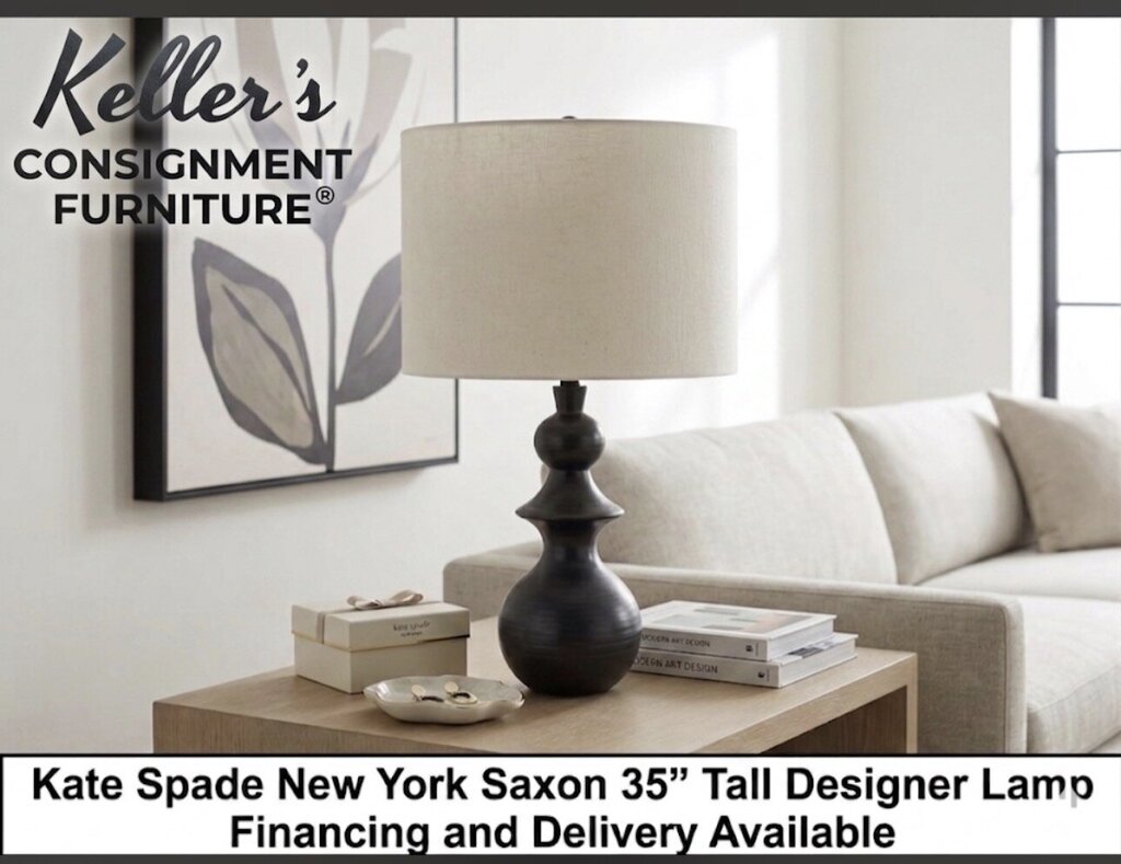 80662 - Kate Spade New York Saxon 35" Tall Designer Lamp