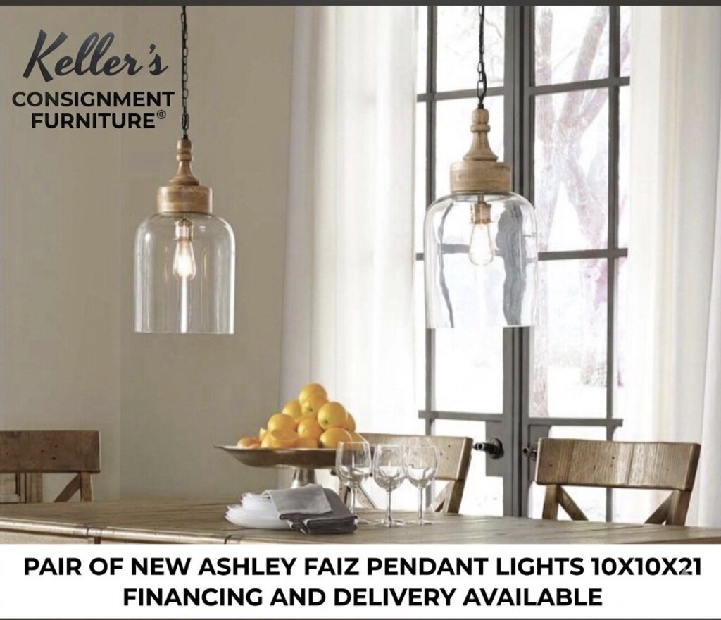85632 - Ashley Faiz Pair of Pendant Lights 10x10x21