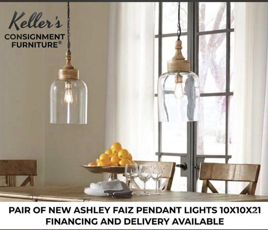 85632 - Ashley Faiz Pair of Pendant Lights 10x10x21